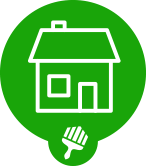 Haus Icon grün easyMaler